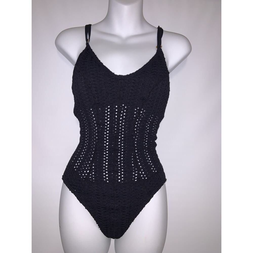 PILYQ Black One Piece Size Large Swimsuit